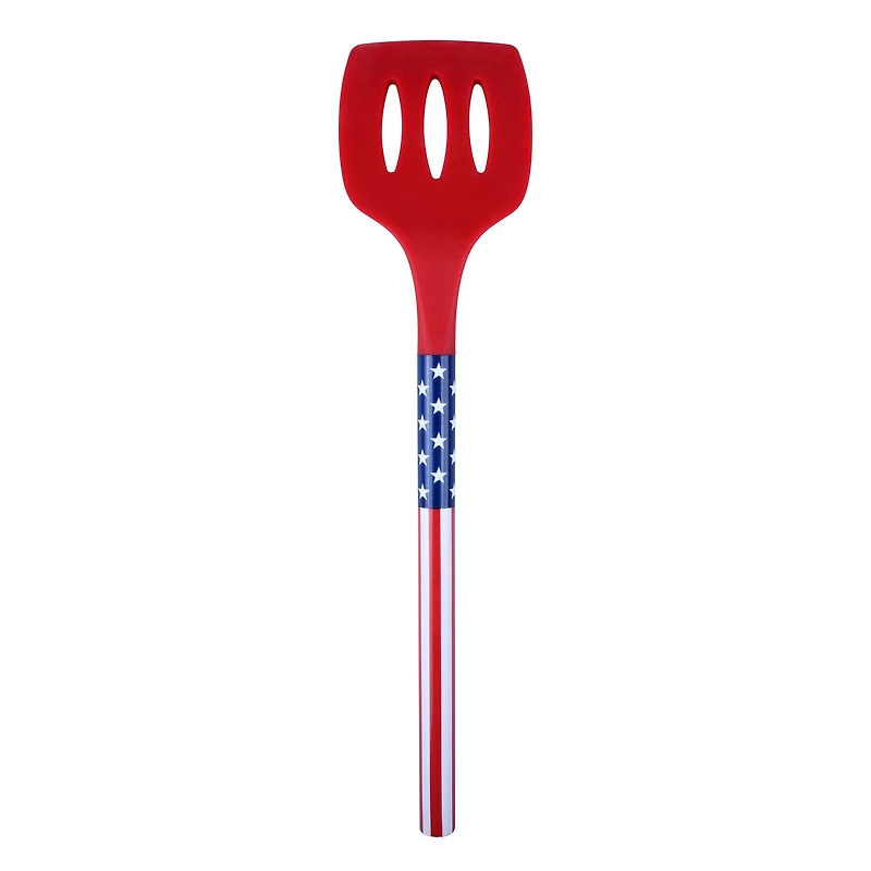 12" Red, White & Blue Slotted Turner by Celebrate It®