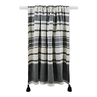 DII® Black & Mineral 2-Tone Chevron Stripe Throw