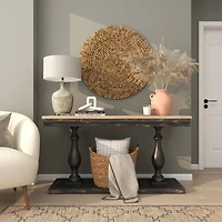 11" Orange Ceramic Terra Cotta Jug Vase with Handles