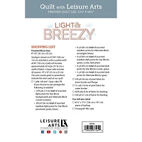 Leisure Arts® Light & Breezy Quilt Pattern