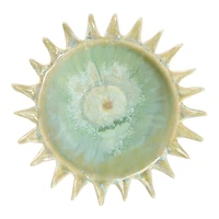 Hello Honey® 8.5" Assorted Celadon Stoneware Sunburst Shaped Serving Bowl with Opal Reactive Glaze