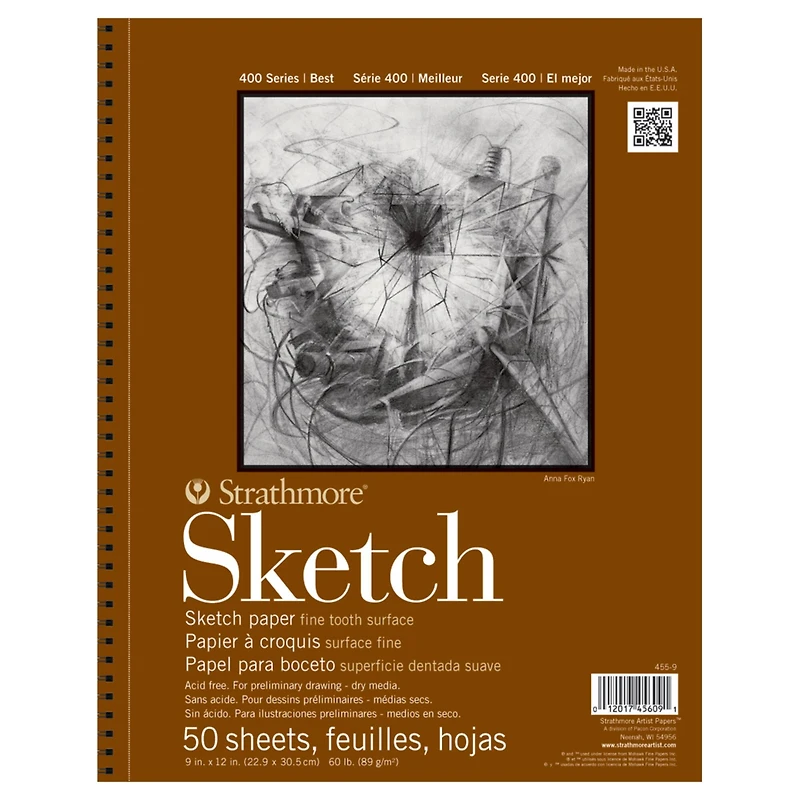 Strathmore® 400 Series Sketch Paper Pad, 9" x 12"