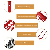 NEX™ 16.5" Red Power Tool Organizer Wall Shelf