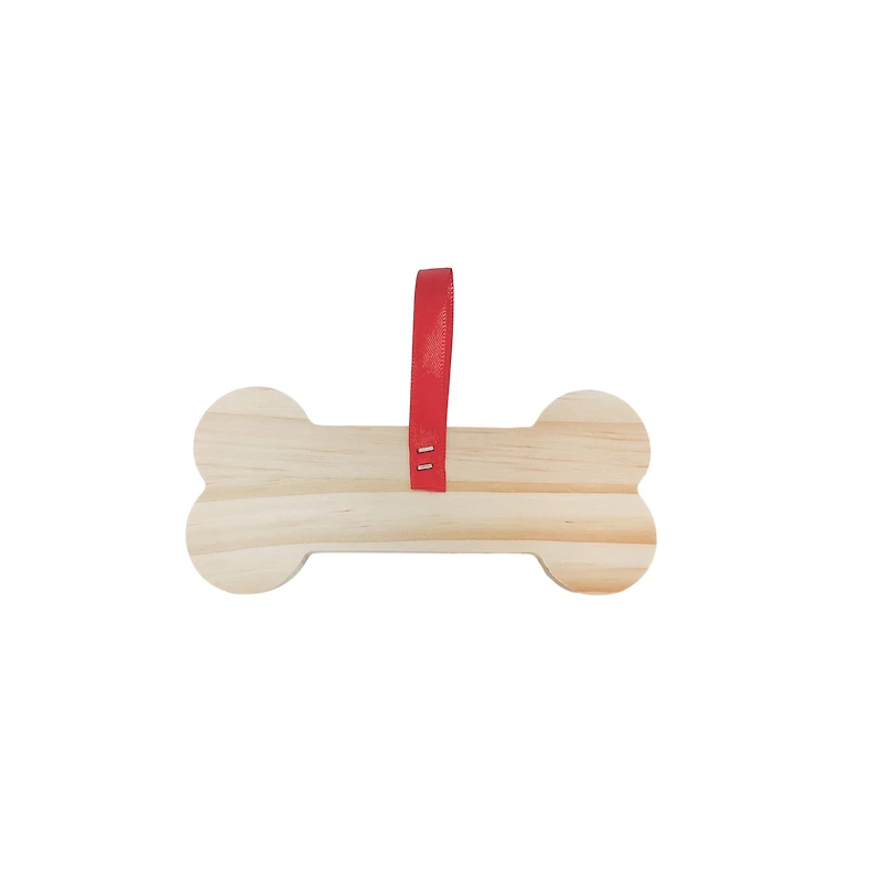 5" Dog Bone DIY Pinewood Ornament by Make Market®