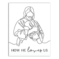 How He Loves Us 1 11" x 14" Canvas Wall Art