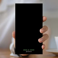 2024-2025 Simple Black Monthly Pocket Planner