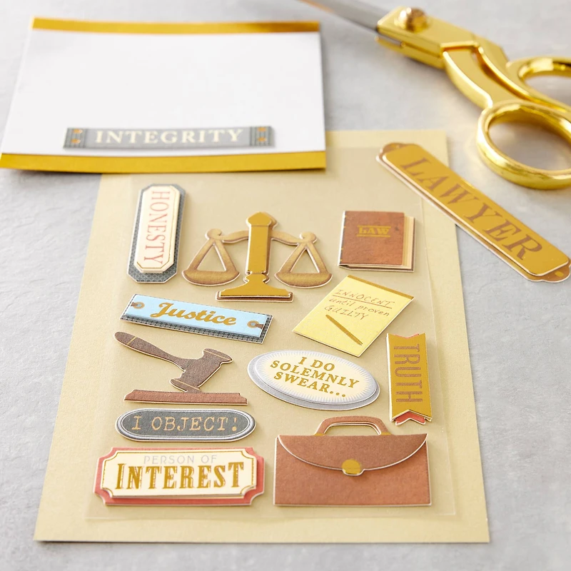 Lawyer Dimensional Stickers by Recollections™
