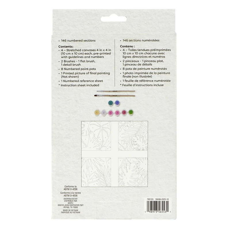 Foliage Paint-by-Number Gallery Mini Kit by Artist's Loft®