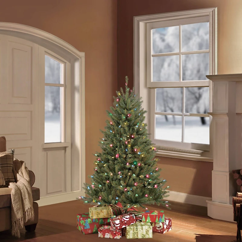 4.5ft. Pre-Lit Fraser Fir Artificial Christmas Tree