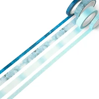 12 Packs: 4 ct. (48 total) Aqua Silver Crafting Tape Set by Recollections™