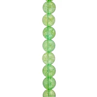 Light Green Quartz Round Beads by Bead Landing