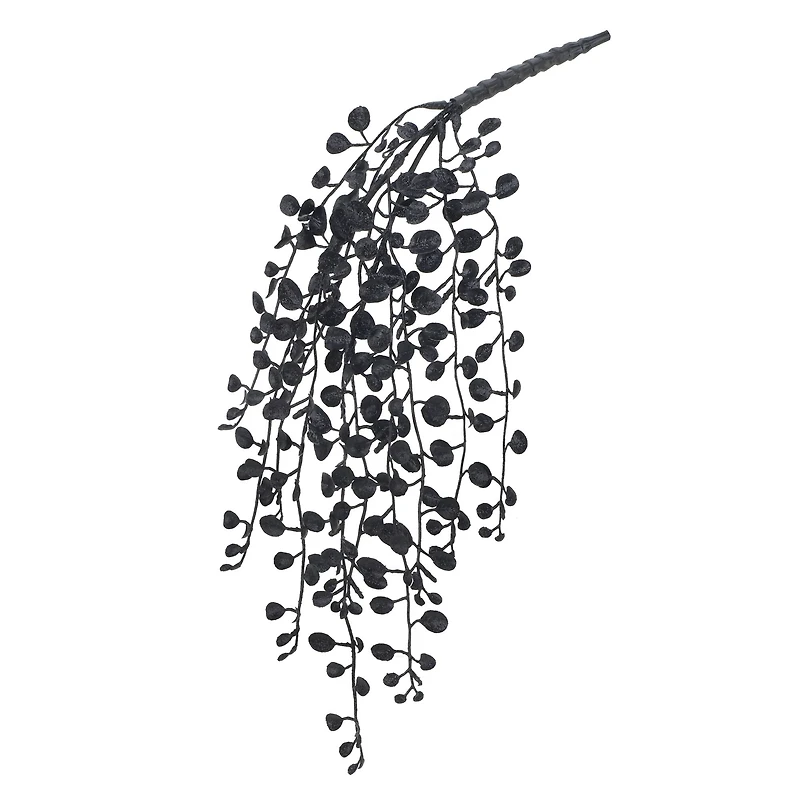 10" Black Glitter Boxwood Pick by Ashland®