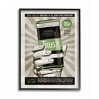 Stupell Industries Extra Strong Trust Wall Art in Black Frame