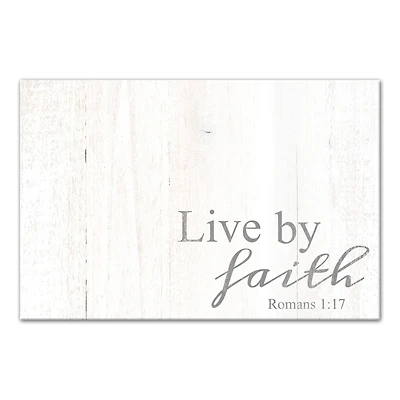 Live By Faith 12" x 18" Canvas Wall Art