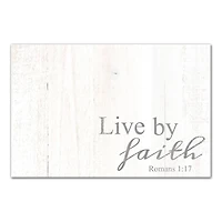 Live By Faith 12" x 18" Canvas Wall Art