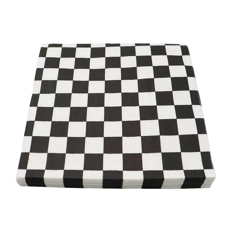 Black & White Checker Lunch Napkins, 20ct. by Celebrate It™