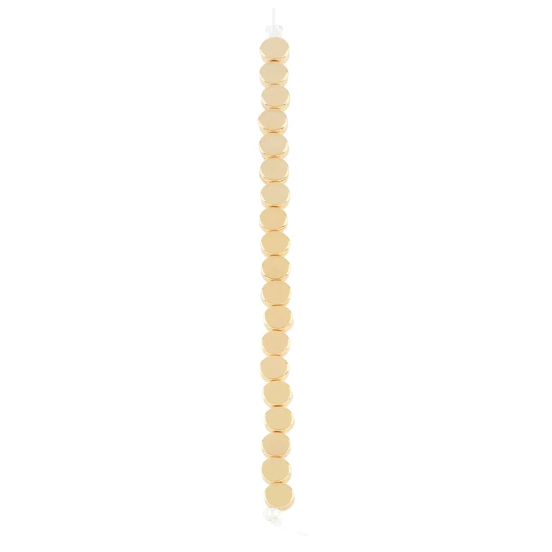 Gold Disc Beads, 6.5mm by Bead Landing™
