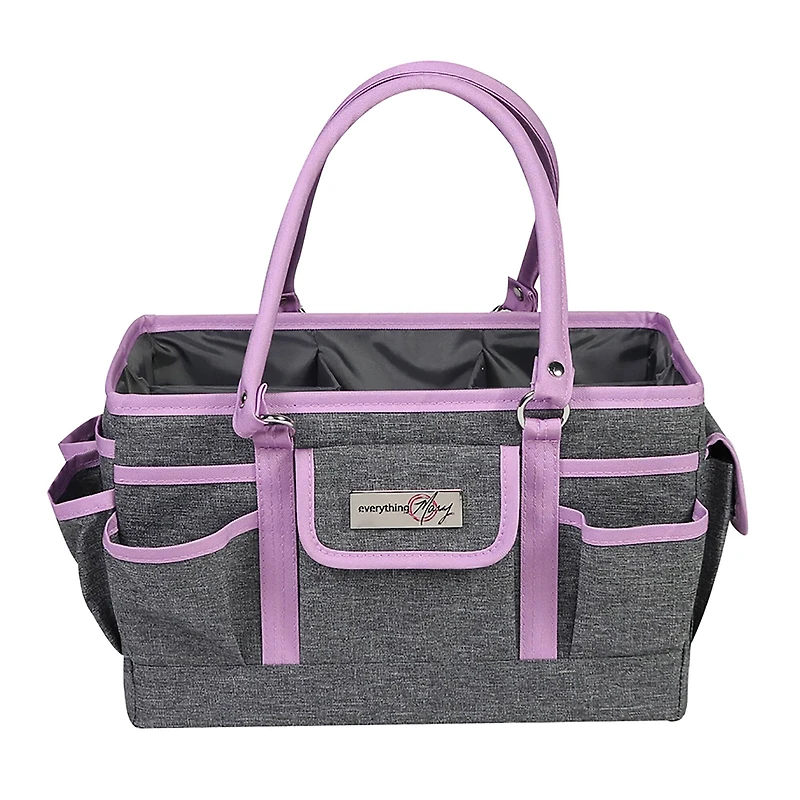 Everything Mary Purple Heather Deluxe Store & Tote Craft Organizer