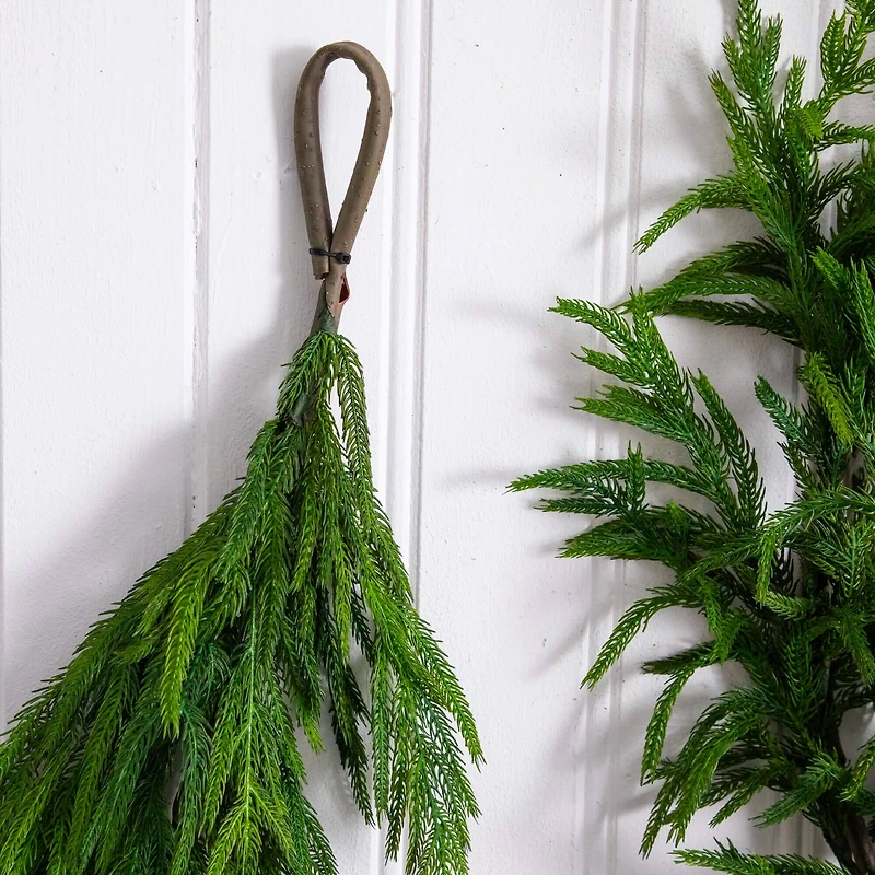 15ft. Artificial Real Touch Norfolk Island Pine Garland with Natural Look