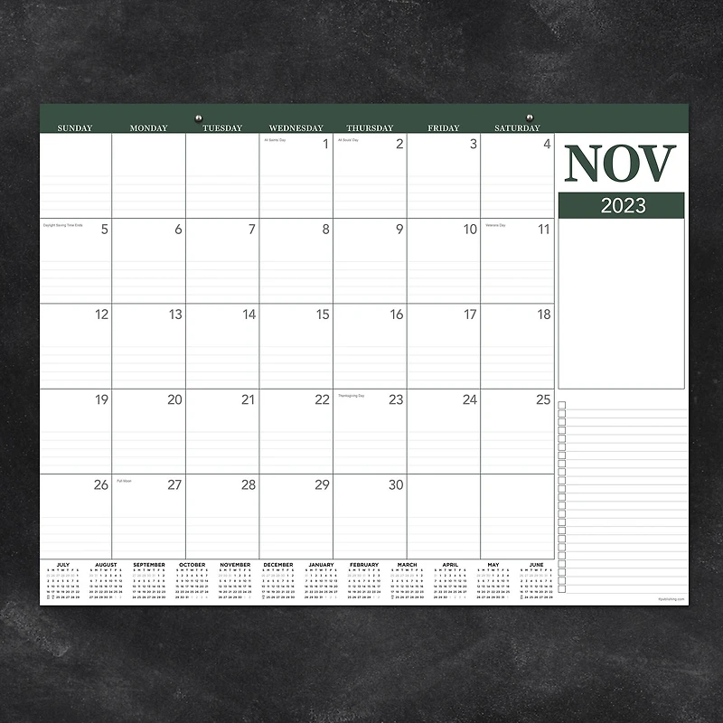 TF Publishing 2023 - 2024 Professional Large Desk Pad Monthly Blotter Calendar