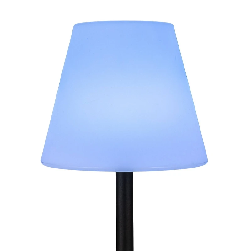 Hello Honey® 57.75" Black Touch Sensor Metal Solar Floor Lamp