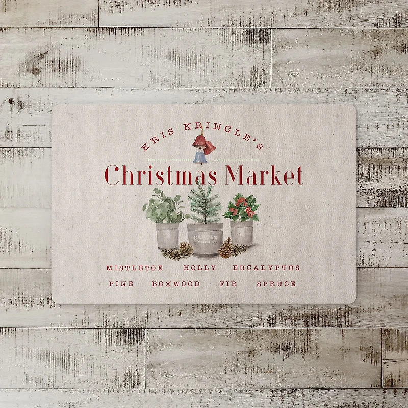Kringle's Christmas Market Floor Mat