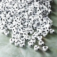 Alphabet Acrylic Heart Craft Beads by Bead Landing™, 7mm