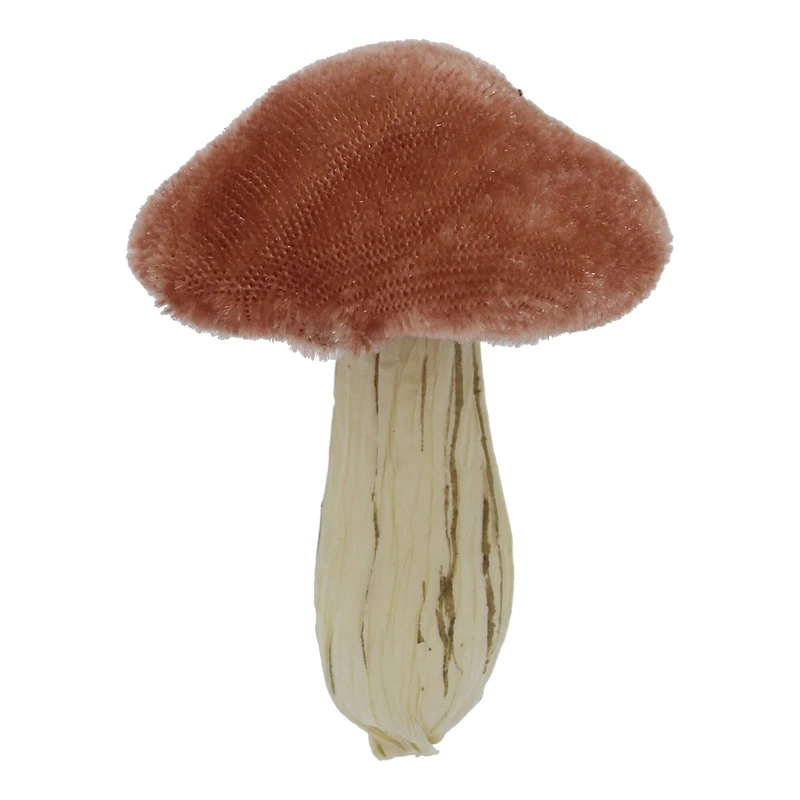 Green, Cream & Pink Velvet Decorative Mushrooms, 5ct. by Ashland®