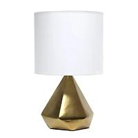 Simple Designs 19.8" Solid Pyramid Table Lamp