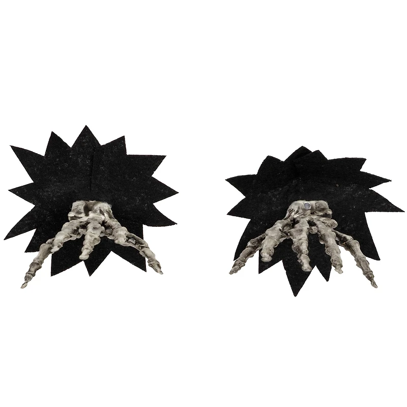 7" Skeleton Hands Halloween Window Decoration