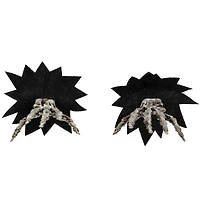 7" Skeleton Hands Halloween Window Decoration