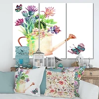 Designart - Succulents In Old Watering Can