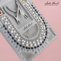 John Bead 12" x 9" Gray Plastic Designer Bead Board