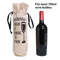 Personality Case™ Novinophobia Canvas Wine Bag