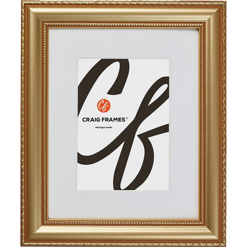 Craig Frames 4 Pack Victoria Gold Picture Frame with Mat