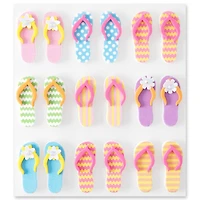 12 Pack: 18 ct. (216 total) Flip Flop Dimensional Stickers by Recollections™ Signature™