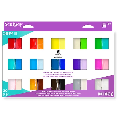 Sculpey III® 30-Color Polymer Clay Set