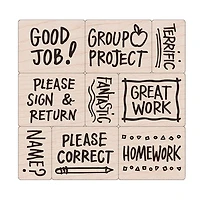Hero Arts® Big 'n' Little Notes From The Teacher Woodblock Stamps