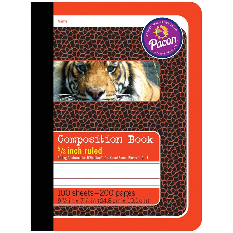Pacon® 5/8" Ruled Book Bound Primary Composition Book, 6ct.