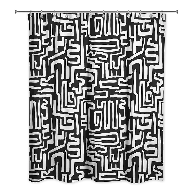 Woogly Shapes Shower Curtain