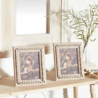 2 Pack Light Brown Wood Bohemian 9" x 11" Frame