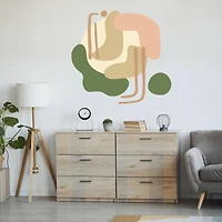 WallPops Very Gay Paint Soft Amoeba Modular Mural Peel & Stick Wall Decals