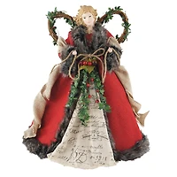 Santa's Workshop 16" Red Homespun Angel Tree Topper