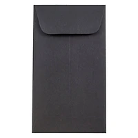 JAM Paper Smooth Black 3.13" x 5.5" Coin Business Envelopes, 50ct.