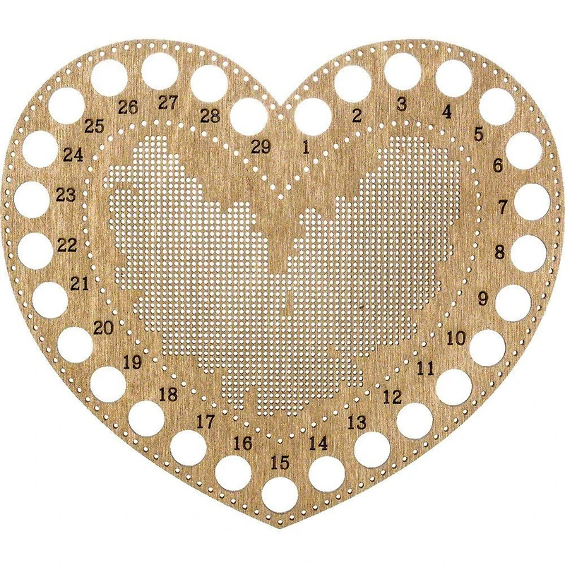 Wonderland Crafts Heart Numbered Embroidery Thread Organizer