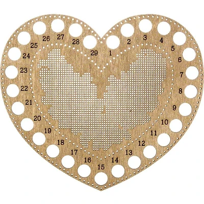 Wonderland Crafts Heart Numbered Embroidery Thread Organizer