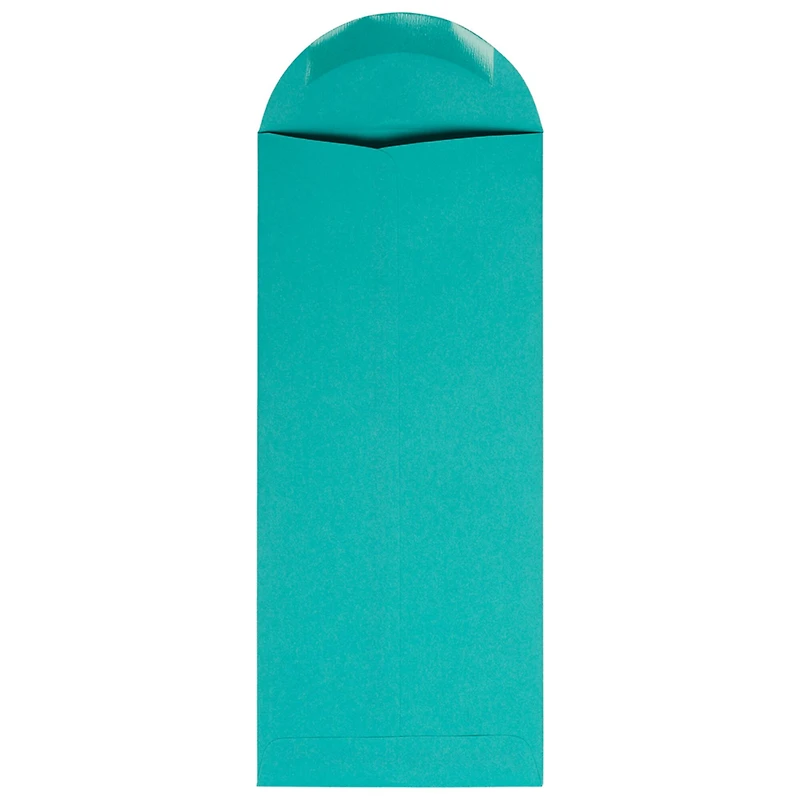 JAM Paper #14 Sea Blue Recycled Policy Business Envelopes, 25ct.