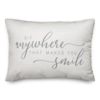Sit Anywhere 20" x 14" Throw Pillow