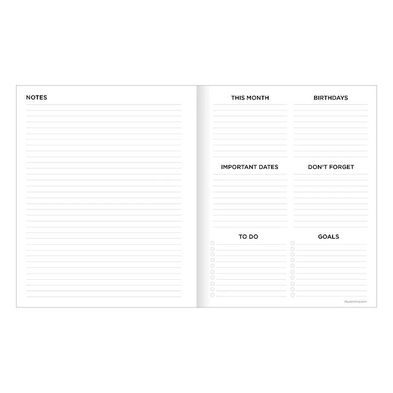 2026 Drawn Daisies Medium Monthly Planner