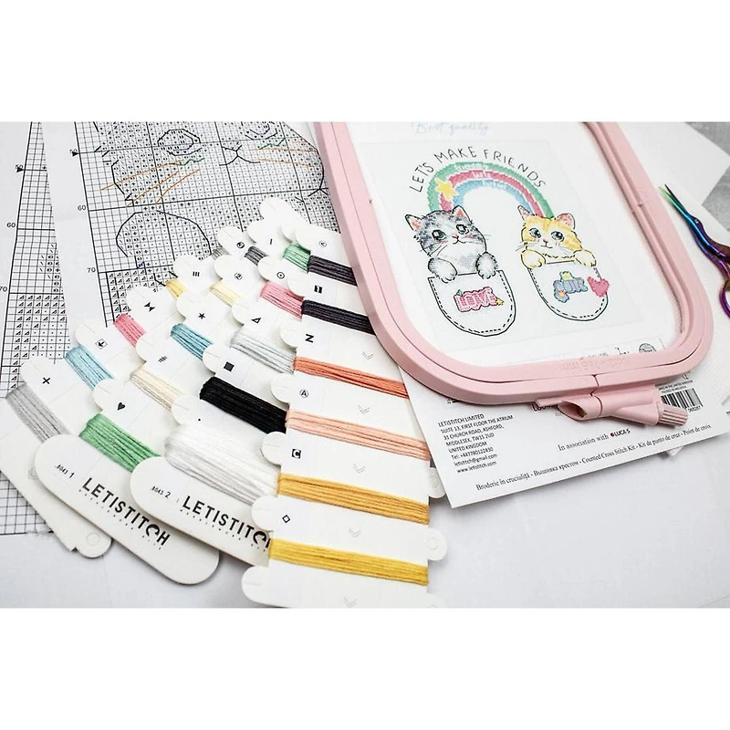 Letistitch Let's make friends! Counted Cross Stitch Kit